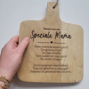 Snijplank - Recept voor een speciale moeder