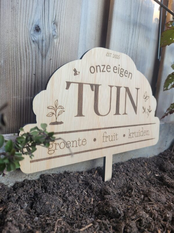 Gepersonaliseerd Tuinbordje - steker - Afbeelding 2