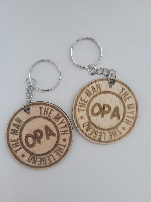 Sleutelhanger Opa - the man, the myth, the legend