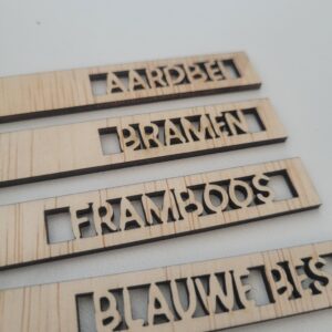 Moestuinlabels - fruit