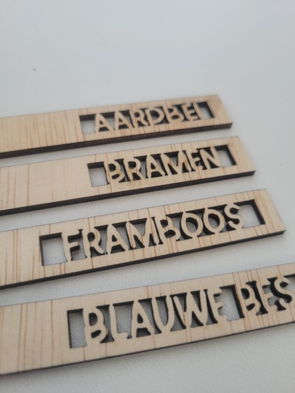 Moestuinlabels - fruit