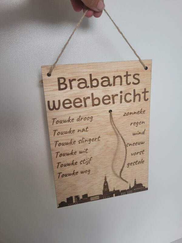 Tuinbordje - weerbericht Brabant - Afbeelding 2