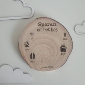 Boomstam met baby voetafdruk – Kleine Pootjes collectie