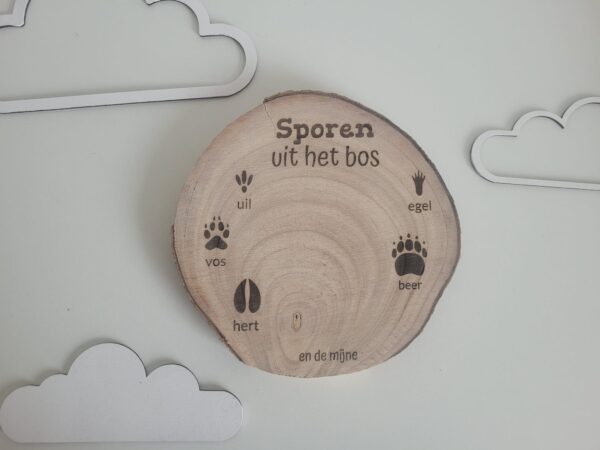 Boomstam met baby voetafdruk – Kleine Pootjes collectie