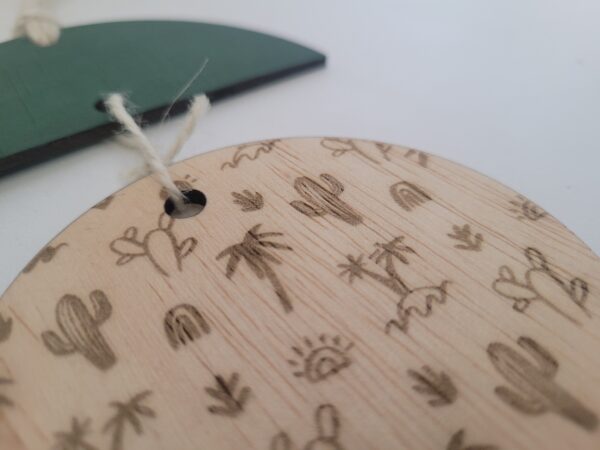 Wandhanger Cactus - groen - Afbeelding 2