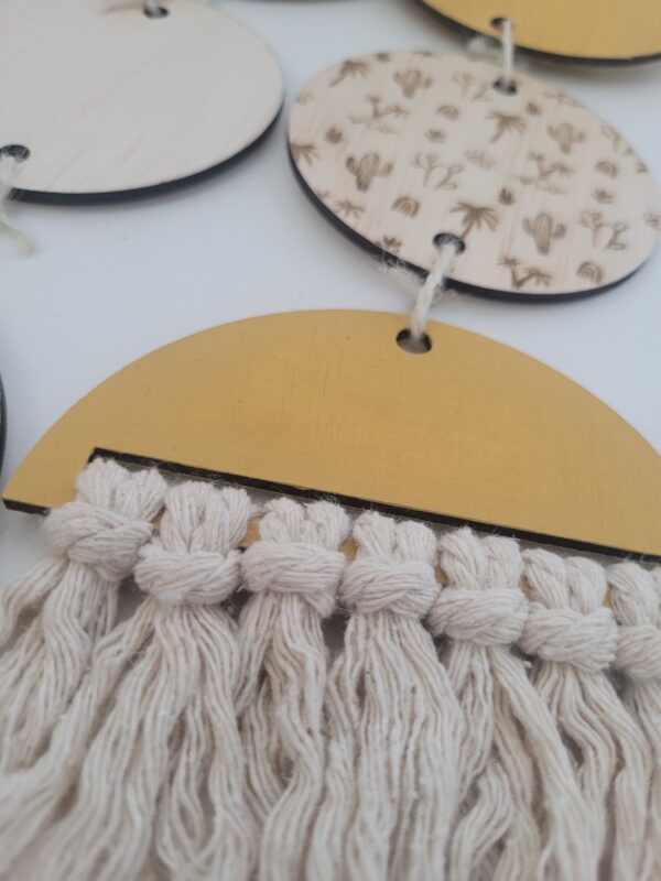 Wandhanger Cactus - geel - Afbeelding 2